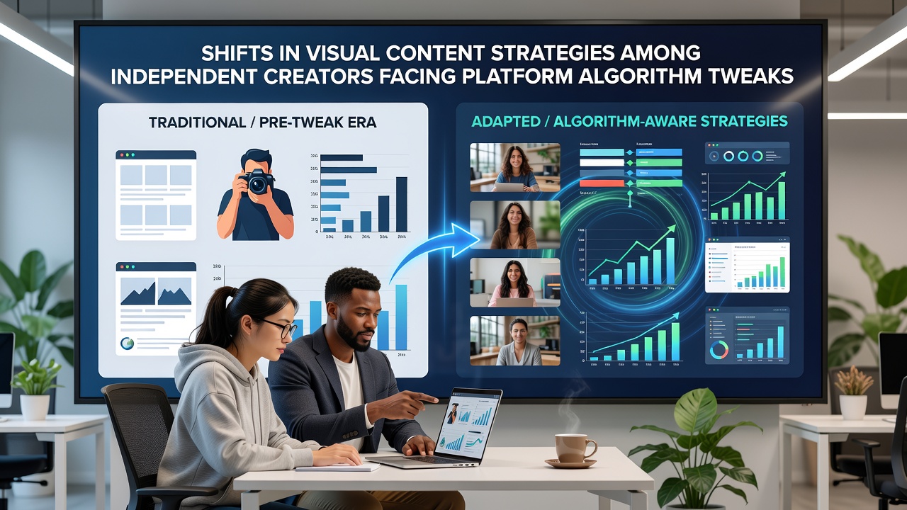 Creators experimenting with new visual editing workflows for algorithm compatibility